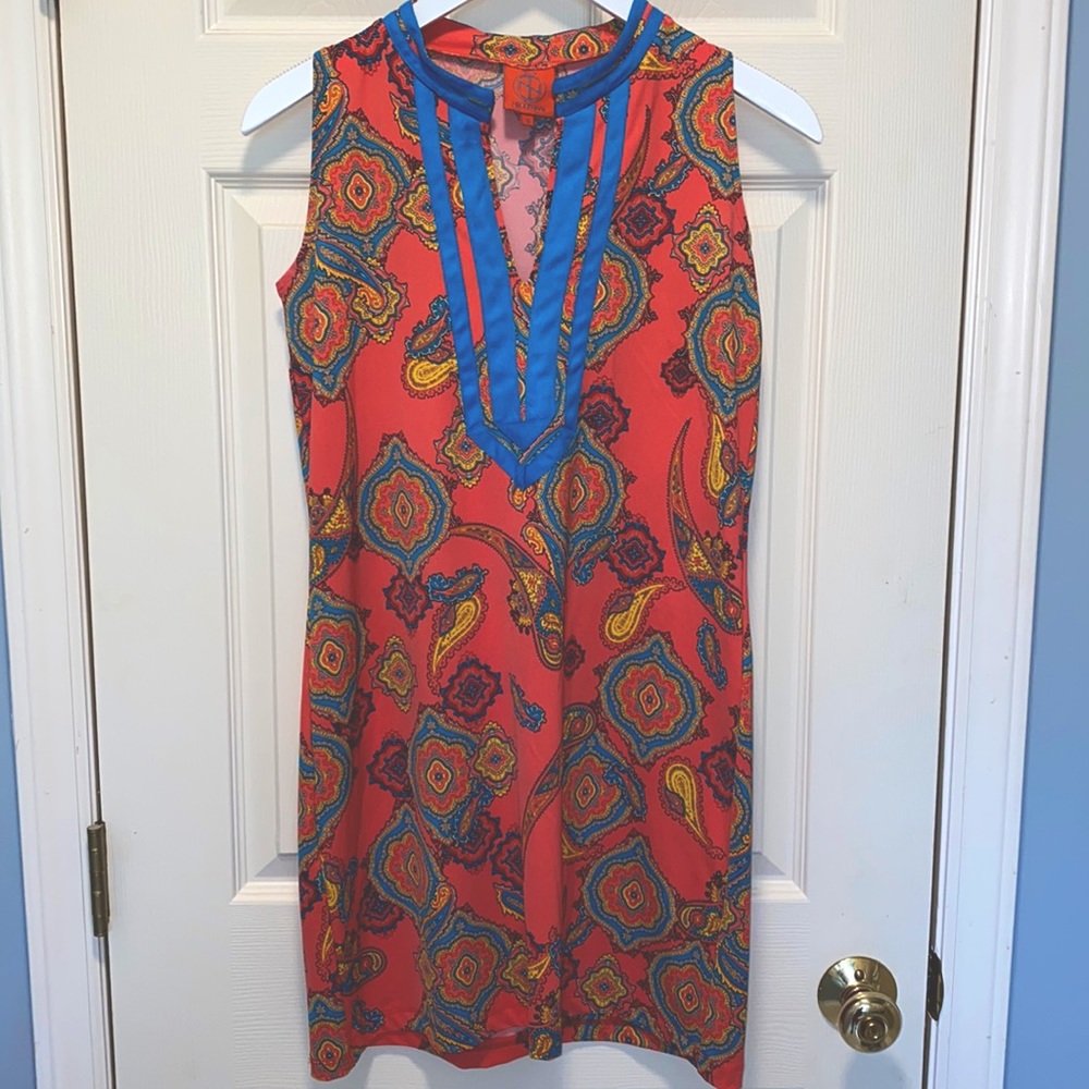 Tracy Negoshian Sleeveless Tunic Dress EUC
